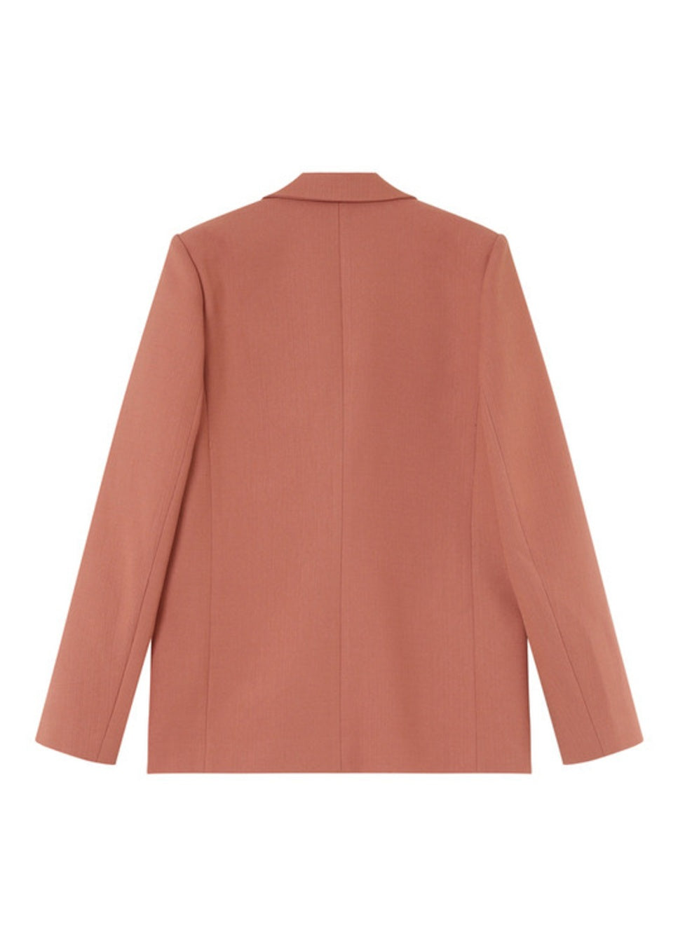 product foto achterkant van grace & mila parfaite blazer in terracotta.