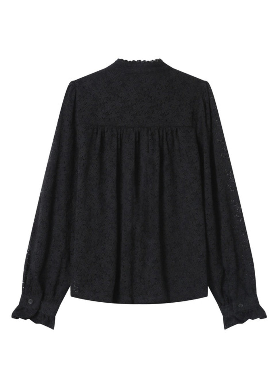 Product foto van de grace en mila swing blouse zwart kant achterkant