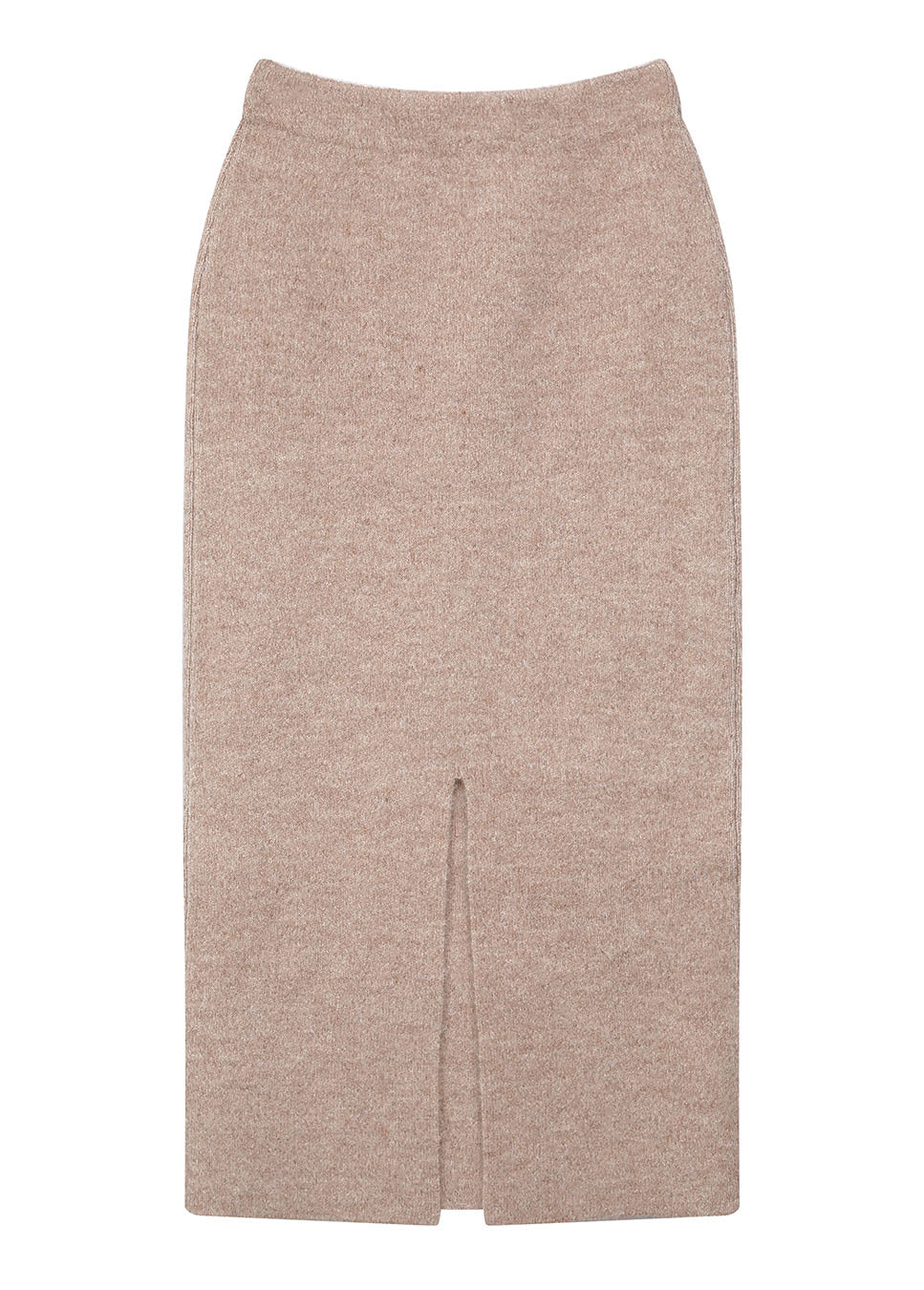 Grace & Mila Toundra midi-rok gebreid wol beige achterkant