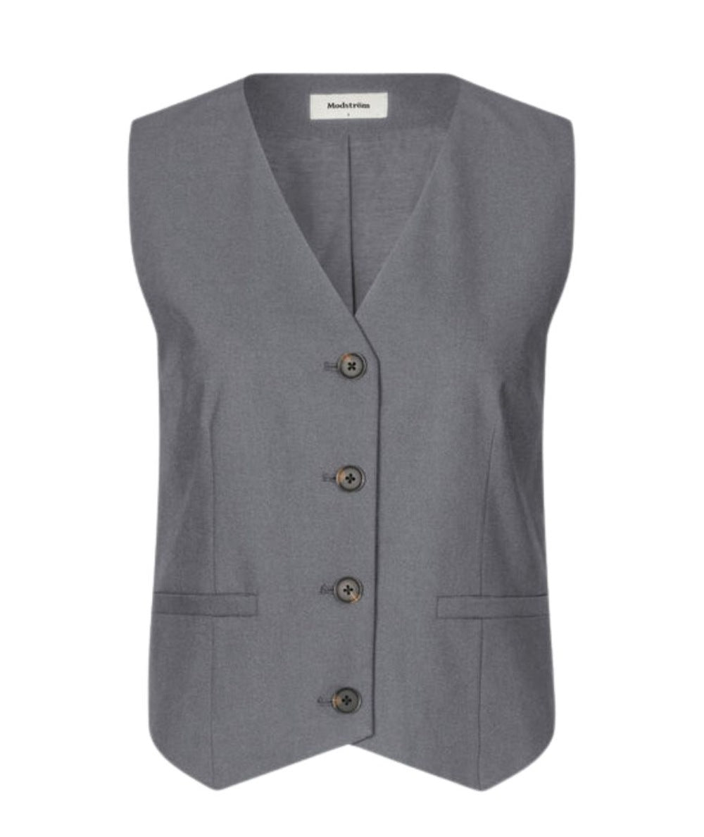 Gray fitted Gale Gilet - Modstrom