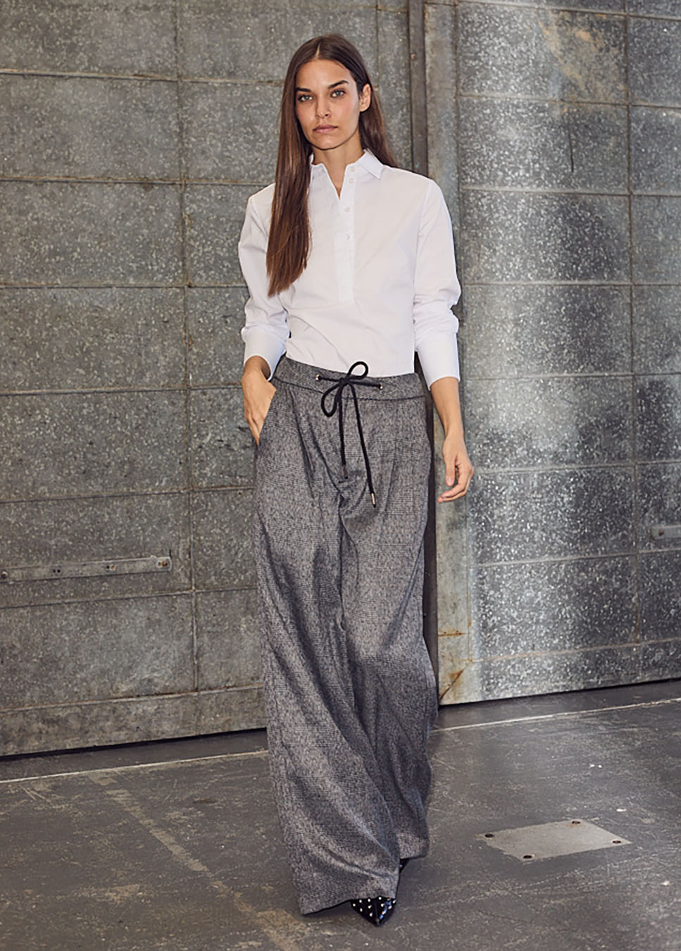 Haute L’Amitié Pure blouse body wit model voorkant