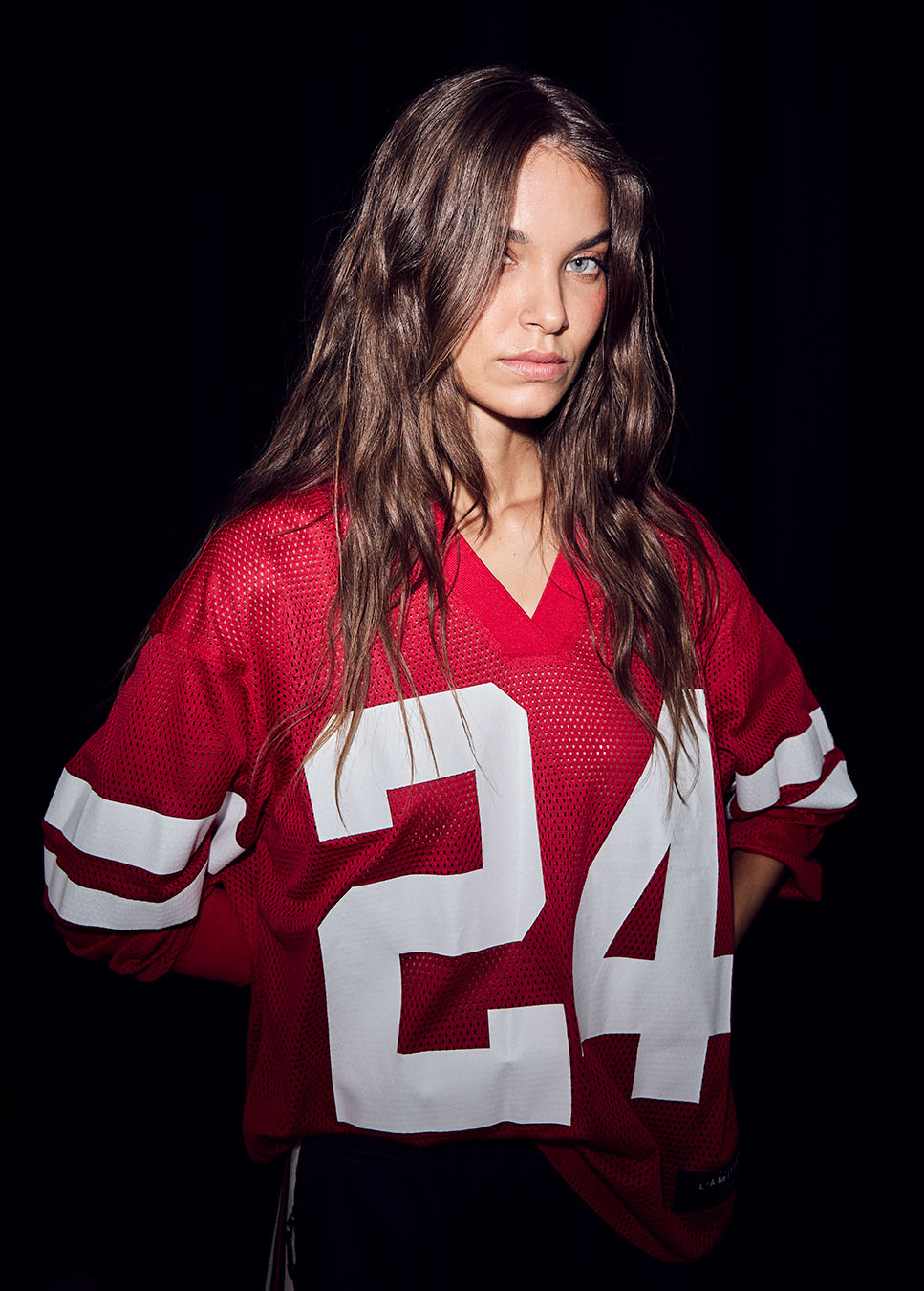 Haute L'Amitié Top Drift Number LS Tee rood voorkant