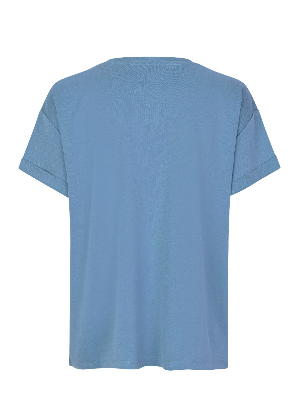 Lichtblauw T-Shirt Amana I Wij zijn fan van de basics van mbyM. Zoals dit mooie lichtblauwe T-shirt Amana met omgeslagen mouwen. Het lichtblauwe Amana shirt gemaakt van heerlijk zachte duurzame stof heeft een ronde hals en valt losjes. Shop de nieuwe collectie dames T-shirts, basic shirts, mbyM T-shirts in kleuren.