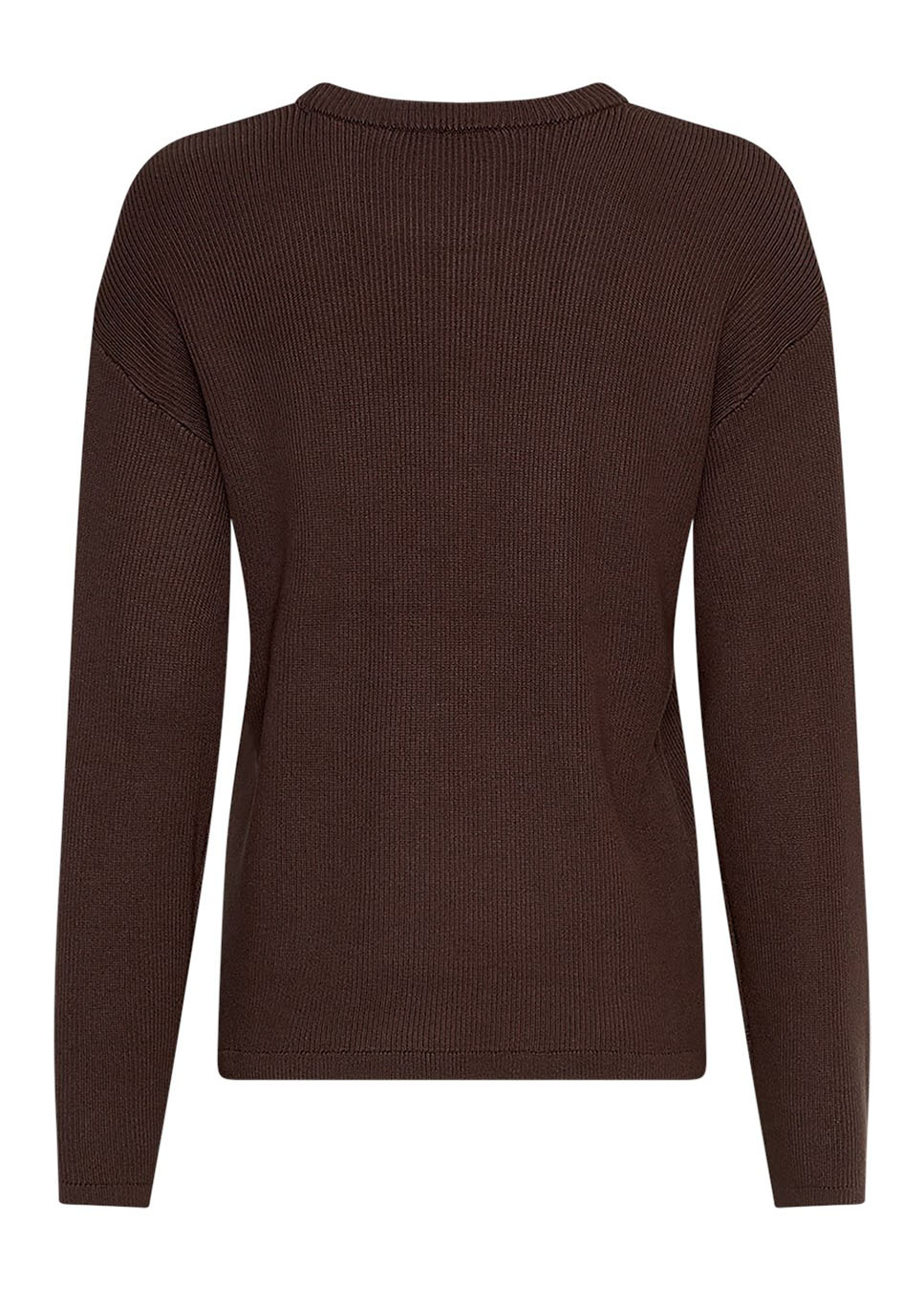 MSCH Copenhagen MSCHElfrida trui rib bruin achterkant