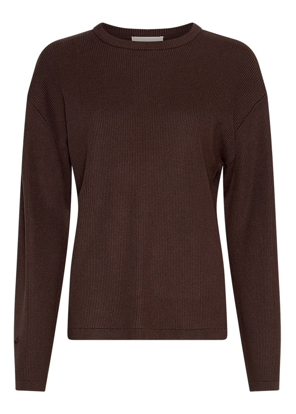 MSCH Copenhagen MSCHElfrida trui rib bruin voorkant