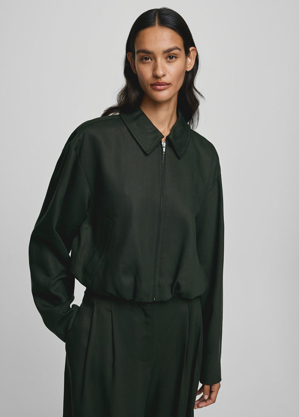 MSCH Copenhagen MSCHEsterika Jacket groen voorkant model