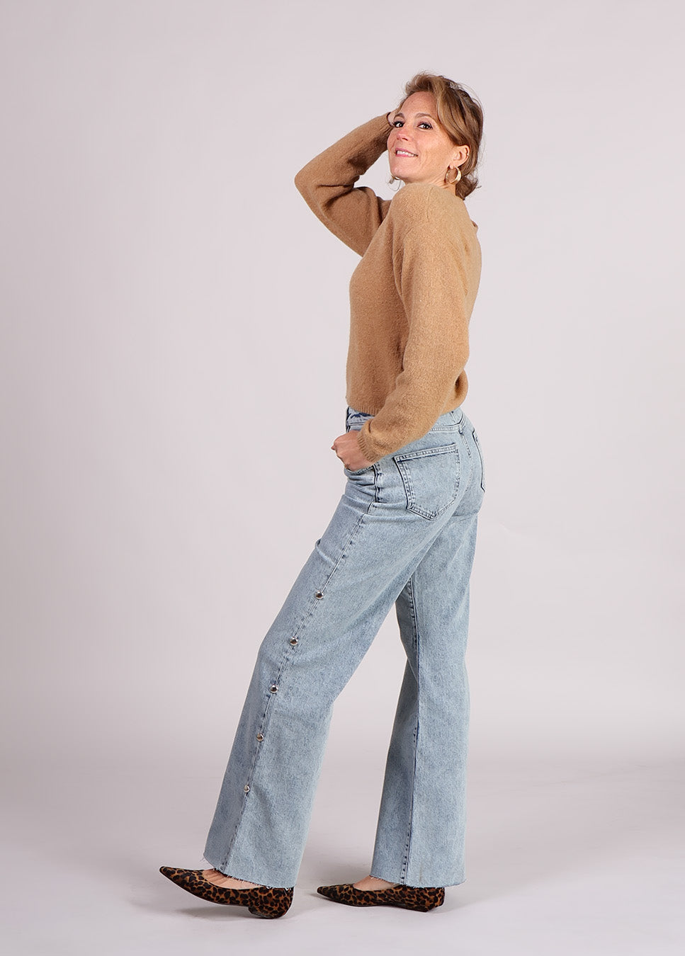 MSCH Copenhagen MSCHMilania Hope vest beige zijkant model