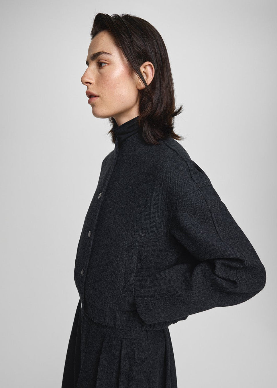 MSCH Copenhagen MSCHSeba jasje donkergrijs zijkant model