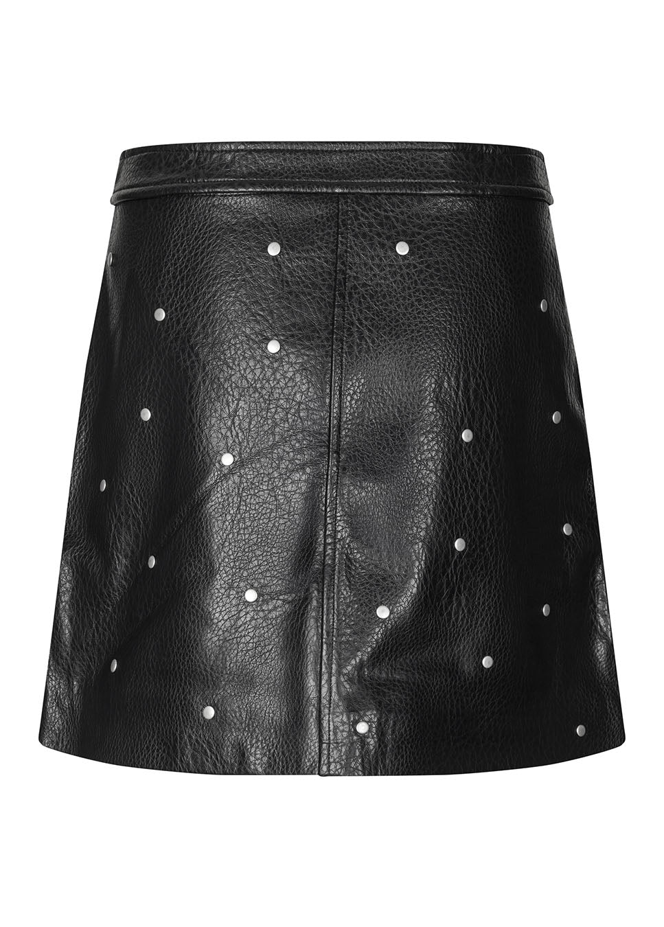 mbyM Altari-M rok vegan leather met studs zwart achterkant
