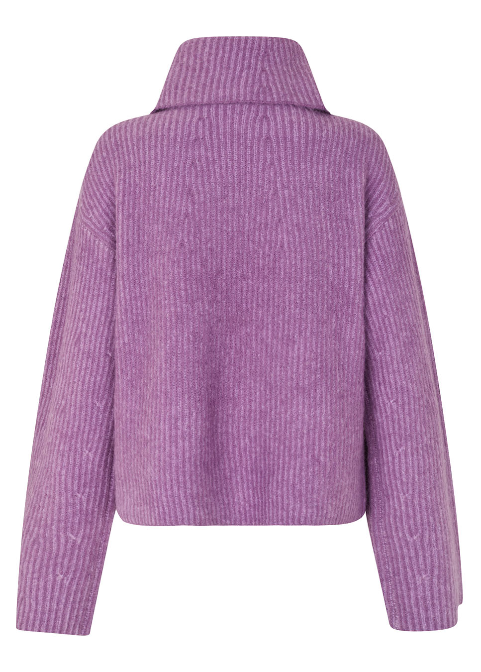mbyM Kemina-M trui gebreid met col paars achterkant