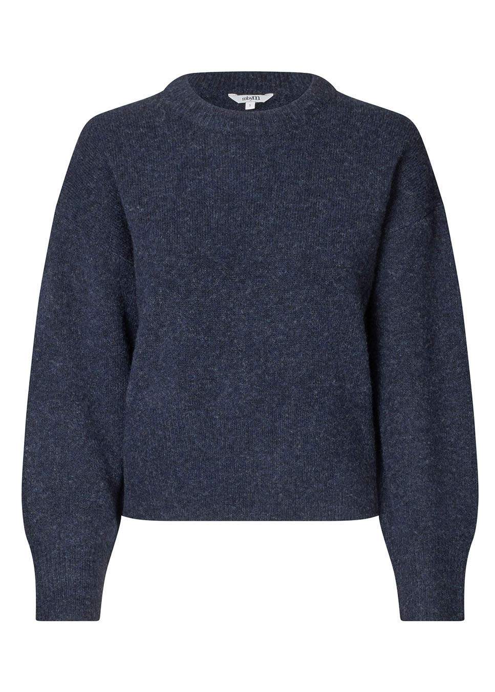 mbyM Sadi-M trui gebreid donkerblauw voorkant