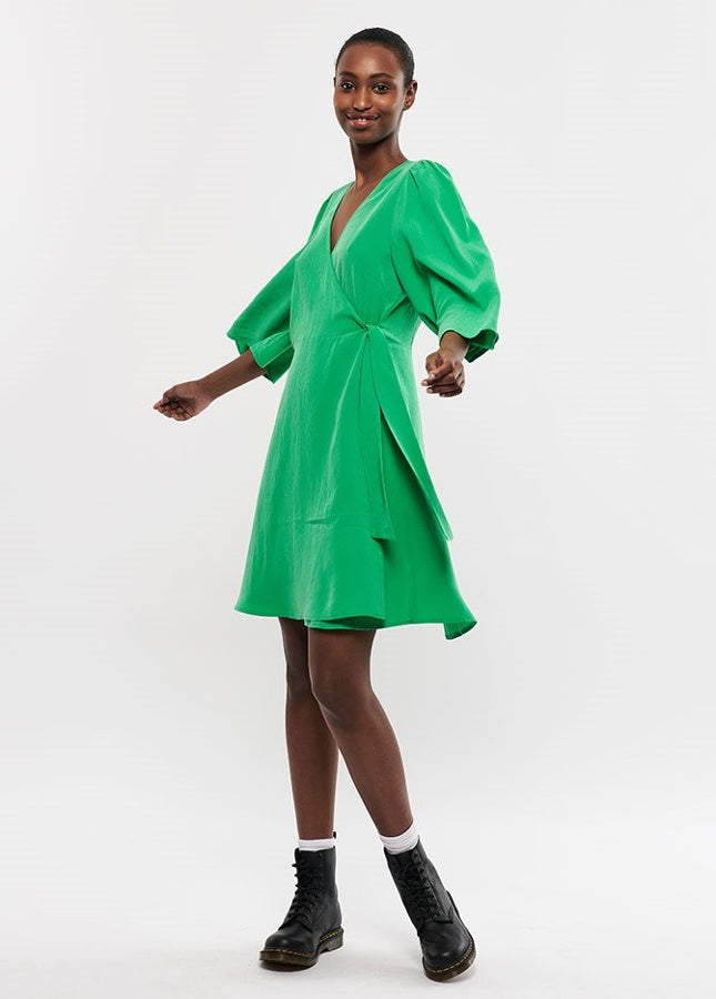 Green midi wrap dress Melika - mbyM