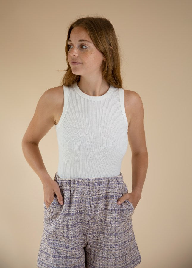 Grace & Mila Ivan short tweed Paars